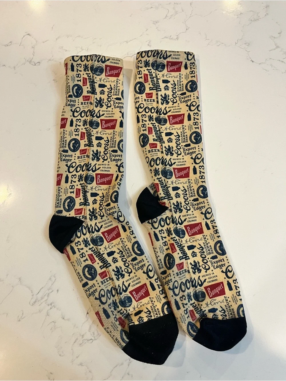 Coors Printed Men's Crew Socks